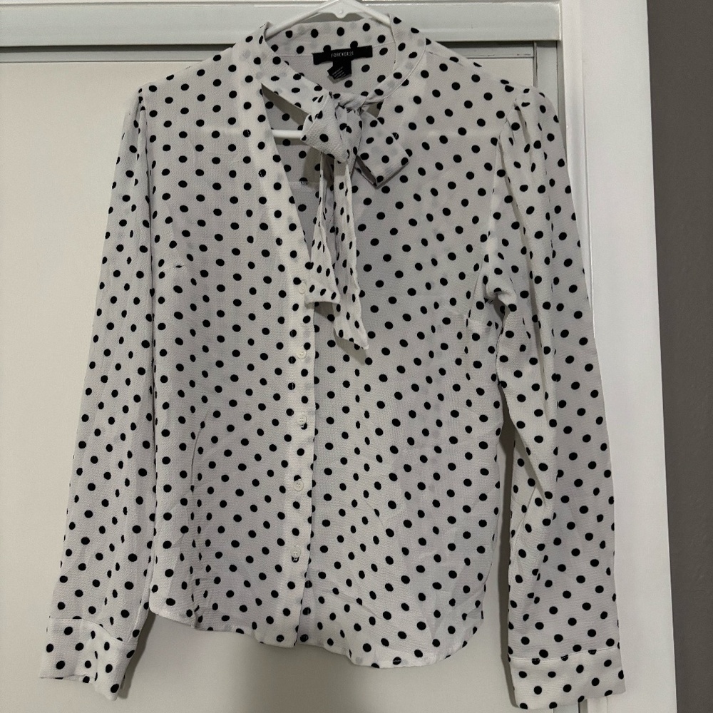 Black and White Dress Shirt